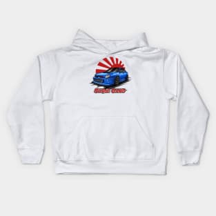 Subie Gang STi - Japan Edition (Blue) Kids Hoodie